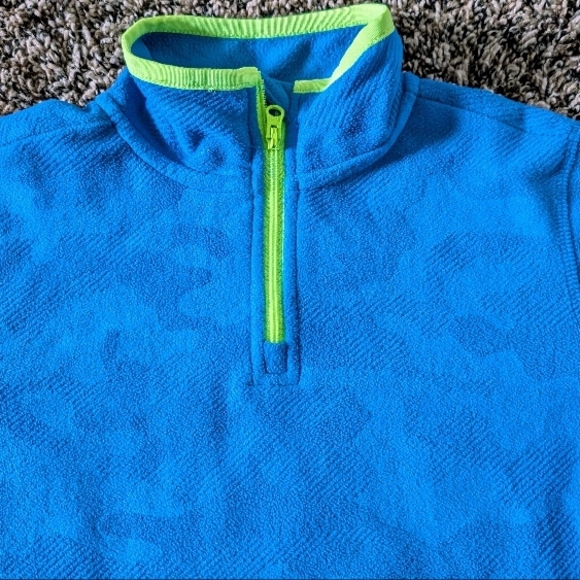 Blue Quarter-Zip Pullover - Picture 2 of 3